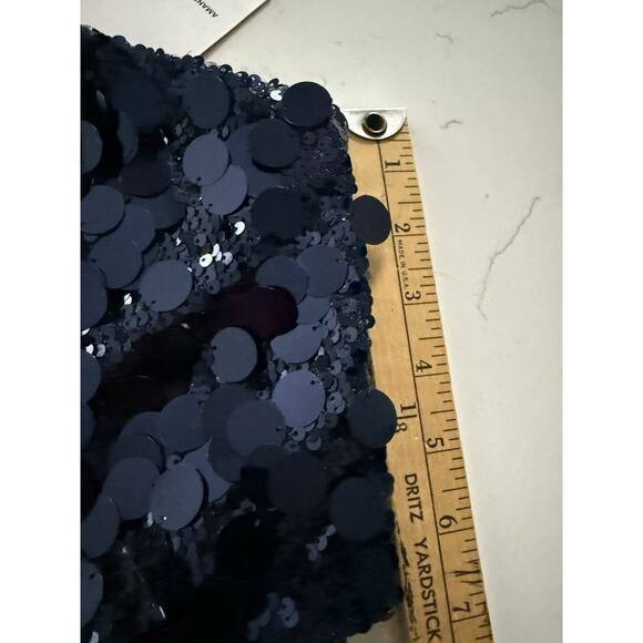 Amanda Uprichard Laurena Revolve Top Ink Blue Halter Cocktail Holiday Party New - Picture 6 of 9